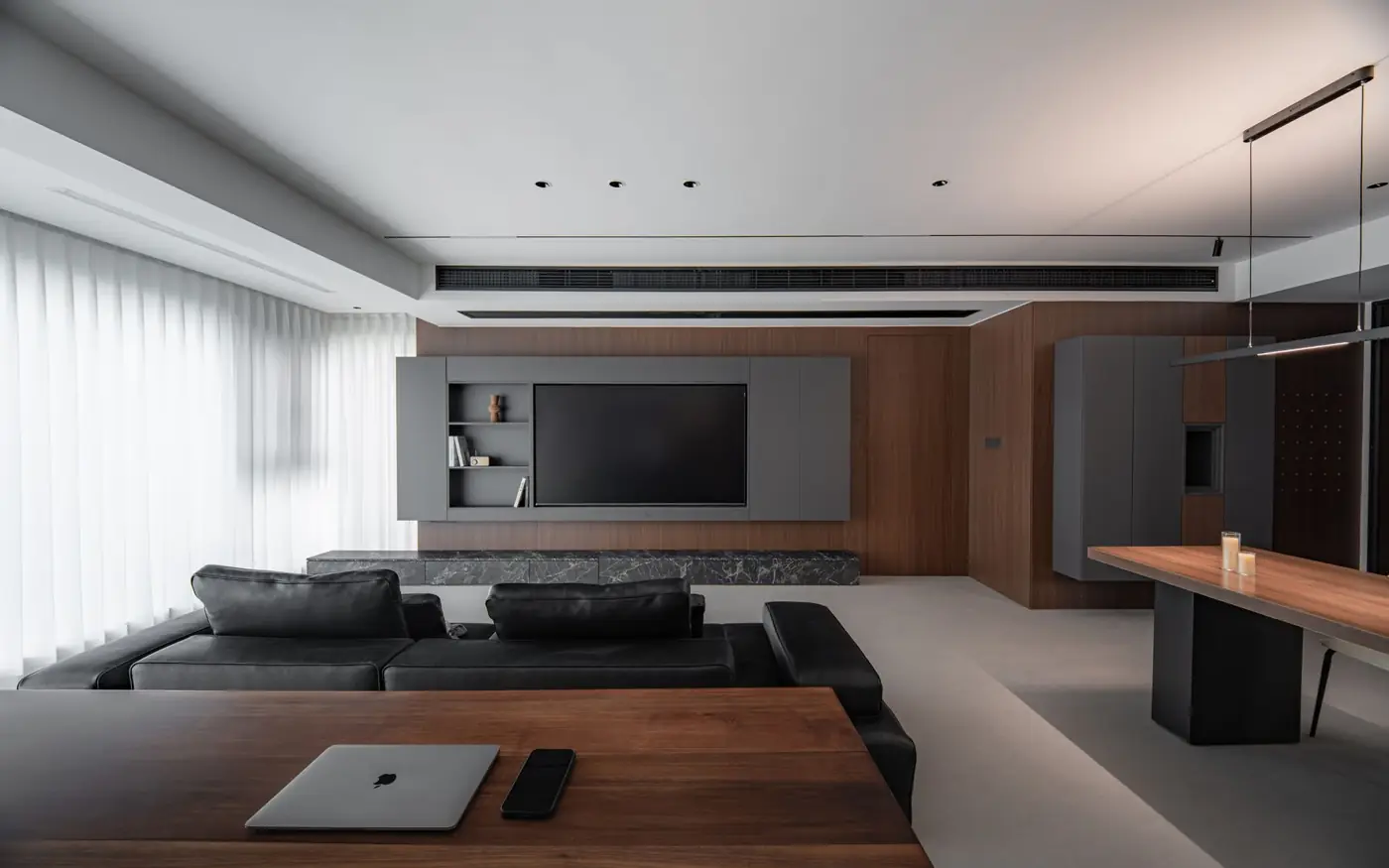 Finished interior
